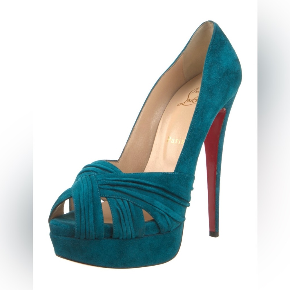 Christian Louboutin Aborina 150 Peacock Pumps Size 40